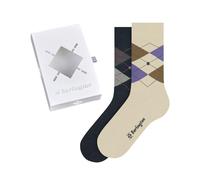 Burlington Basic Gift Box W So coton fantaisie lot de 2 paires, Chaussettes Femme, Multicolore Mouline 0800, 36-41