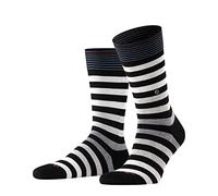 Burlington Blackpool Chaussettes Homme Coton Gris Noir Plus De Couleurs Fines Motif Fantaisie À Rayures Multicolores Idéales Pour L'Été TAILLE UNIQUE Idée Cadeau 1 Paire