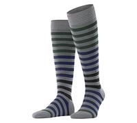 Burlington Blackpool M KH coton motif fantaisie 1 paire, Chaussettes longues Homme, Gris (Marengo 3391) nouveau - écologique, 40-46