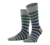 Burlington Pour des hommes Blackpool Rayé Coton Chaussettes - Gris