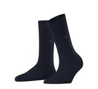 Burlington Bloomsbury W So laine coton unies 1 paire, Chaussettes Femme, Bleu Marine 6120, 36-41