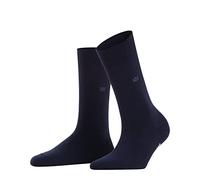 Burlington Bloomsbury W SO laine coton unies 1 paire, Chaussettes Femme, Bleu (Marine 6120), 36-41