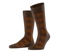 Burlington Buffalo Check M So laine fantaisie 1 paire, Chaussettes Homme, Marron Caramel 5042, 40-46