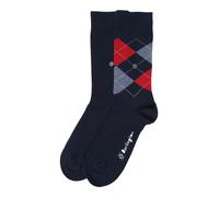 BURLINGTON Chaussettes bleu nuit / rouge, Taille 36-41