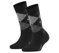 Burlington Chaussettes Femmes Marylebone 2er Pack - Courte, Modèle Diamant, Ones