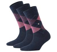 Burlington Chaussettes Femmes Whitby 3er Paquet - Courte,Modèle Diamant,Onesize