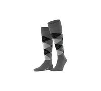Burlington Chaussettes hautes pour homme EDINBURGH Taille 40-46 Asphalt Mel Gris