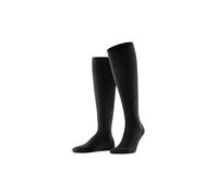 Burlington Leeds M Kh coton laine unies 1 paire, Chaussettes longues Homme, Noir Black 3000, 40-46