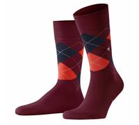 Burlington Chaussettes Pour Hommes - King, Coton, Motif En Losange, Logo