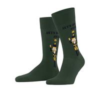 Burlington Christmas M So coton fantaisie 1 paire, Chaussettes Homme, Vert Eucalyptus 7502 Nutty Nutracker, 40-46