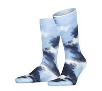 Burlington Cloudscape M So coton fantaisie 1 paire, Chaussettes Homme, Bleu Light Blue 6541, 40-46