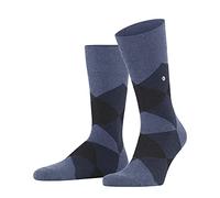 Burlington Clyde M So coton fantaisie 1 paire, Chaussettes Homme, Bleu Light Jeans 6662, 40-46