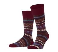 Burlington Country Fair Isle M So laine fantaisie 1 paire, Chaussettes Homme, Rouge Cranberry 8033, 40-46