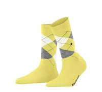 Burlington Covent Garden W So coton fantaisie 1 paire, Chaussettes Femme, Jaune Vanilla 1297, 36-41