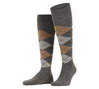Burlington Edinburgh M KH laine motif fantaisie 1 paire, Chaussettes longues Homme, Gris (Mustard 3092), 40-46