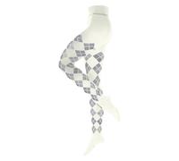 Burlington Elegant Essence W Ti coton fantaisie 1 paire, Collants Femme, Blanc Off-White 2040, 44-46