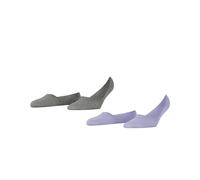 Burlington Everyday 2-Pack W IN coton unies lot de 2 paires, Chaussettes invisibles Femme, Bleu (Cosmic Sky 6537) - nouveau, 35-36