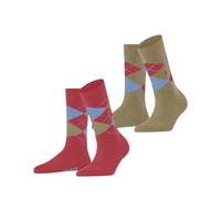 Burlington Aux femmes Everyday Argyle Coton Chaussettes - Rose