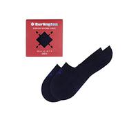Burlington Everyday Box Multipack M In coton unies lot de 2 paires, Chaussettes invisibles Homme, Bleu Marine 6120, 45-46