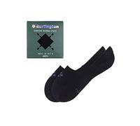 Burlington Everyday Box Multipack M In coton unies lot de 2 paires, Chaussettes invisibles Homme, Noir Black 3000, 43-44