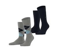 Burlington Everyday Mix Multipack M So coton fantaisie lot de 2 paires, Chaussettes Homme, Gris Melange Grey 3967, 40-46