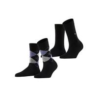 Burlington Chaussettes Femmes Everyday Mélange,Pack - Losanges Et Uni,Un Taille