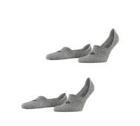 Burlington Everyday Multipack M In coton unies lot de 2 paires, Chaussettes invisibles Homme, Gris Light Grey 3400, 41-42
