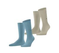 Burlington Everyday Multipack M So coton unies lot de 2 paires, Chaussettes Homme, Bleu Key Largo 6852, 40-46