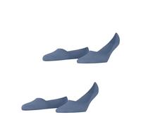 Burlington Chaussettes invisibles femme Everyday – coton unies, lot de 2 paires – Bleu 35/36