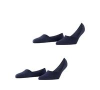 Burlington Everyday Multipack W In coton unies lot de 2 paires, Chaussettes invisibles Femme, Bleu Marine 6120, 37-38