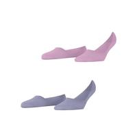Burlington Everyday Multipack W In coton unies lot de 2 paires, Chaussettes invisibles Femme, Rose Berry-Pool 8394, 37-38