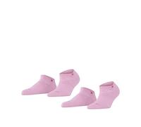 Burlington Everyday Sneaker 2-Pack W SN coton unies lot de 2 paires, Chaussettes basses Femme, Rose (Orchid Smoke 8725), 36-41