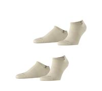 Burlington Everyday Sneaker Multipack M Sn coton unies lot de 2 paires, Chaussettes basses Homme, Beige Sand Stone 4024, 40-46