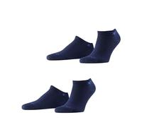Burlington Everyday Sneaker Multipack M Sn coton unies lot de 2 paires, Chaussettes basses Homme, Bleu Marine 6120, 40-46