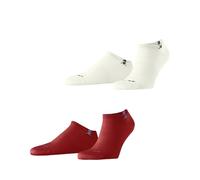 Burlington Everyday Sneaker Multipack M Sn coton unies lot de 2 paires, Chaussettes basses Homme, Rouge Tulip 8081, 40-46