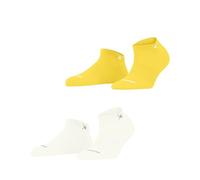Burlington Everyday Sneaker Multipack W Sn coton unies lot de 2 paires, Chaussettes basses Femme, Blanc Off-White 2040, 36-41