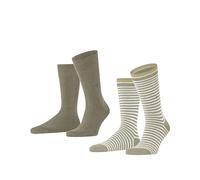 Burlington Everyday Stripe Mixed 2-Pack M SO coton motif fantaisie lot de 2 paires, Chaussettes Homme, Beige (Kitt 4300), 40-46