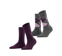 Burlington Everyday X-Mas 2-Pack W SO coton motif fantaisie lot de 2 paires, Chaussettes Femme, Multicolore (Sortiment 0030), 36-41