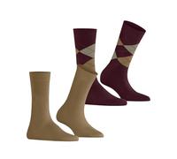 Burlington Everyday X-Mas Multipack W So coton fantaisie lot de 2 paires, Chaussettes Femme, Multicolore Beige Red 0080, 36-41