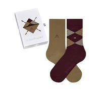 Burlington Basic Gift Box W So coton fantaisie lot de 2 paires, Chaussettes Femme, Multicolore Beige Red 0080 Christmas, 36-41