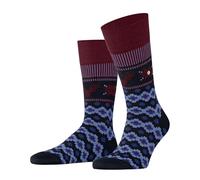 Burlington Fair Isle Joy M So laine fantaisie 1 paire, Chaussettes Homme, Bleu Marine 6120, 40-46