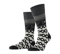 Burlington Fair Isle Joy M So laine fantaisie 1 paire, Chaussettes Homme, Noir Black 3000, 40-46