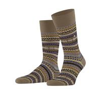 Burlington Fair Isle M So laine fantaisie 1 paire, Chaussettes Homme, Marron Camel 5038, 40-46