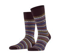 Burlington Fair Isle M So laine fantaisie 1 paire, Chaussettes Homme, Rouge Claret 8435, 40-46