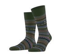 Burlington Fair Isle M So laine fantaisie 1 paire, Chaussettes Homme, Vert Asparagus 7045, 40-46