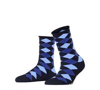 Burlington Chaussettes femme Sandy W Sso – Coton fantaisie – 1 paire Bleu marine 6120 36-41