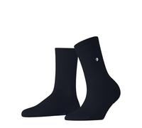Burlington Fleet Street W So coton unies 1 paire, Chaussettes Femme, Bleu Marine 6120, 36-41