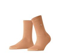 Burlington Fleet Street W So coton unies 1 paire, Chaussettes Femme, Orange Peach 8766, 36-41