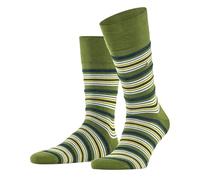 Burlington Funky Stripe M So coton viscose fantaisie 1 paire, Chaussettes Homme, Vert Fir Green 7656, 40-46
