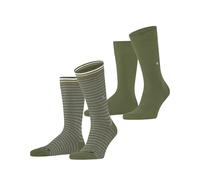Burlington homme Everyday Stripe Mixed 2-Pack chaussettes coton respirant